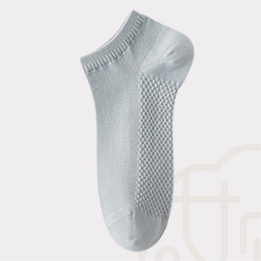 Pure Cotton Woven Ice Slashes Crew Socks in 10 Colours