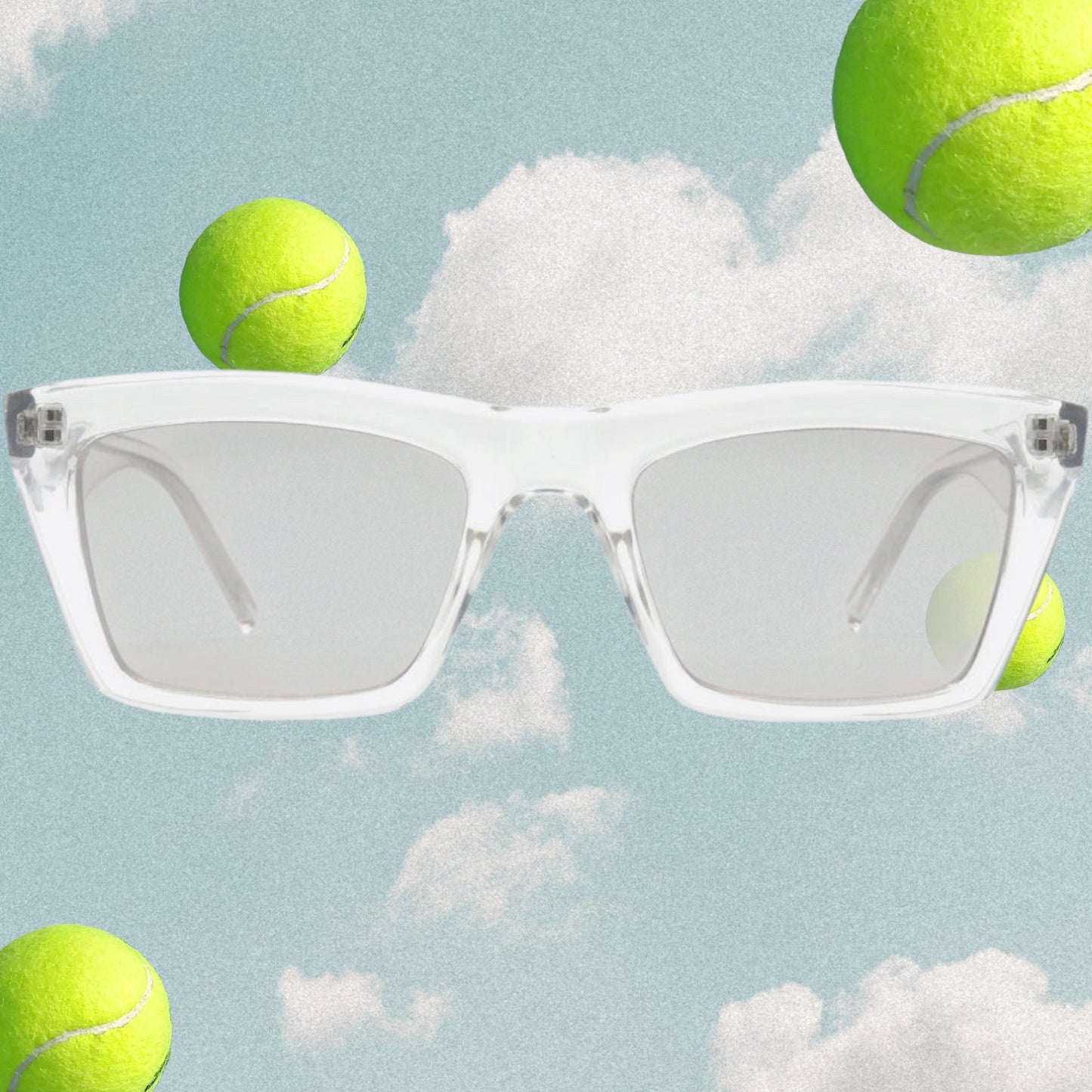 Cellulose Propionate Frame Rectangle Sunglasses