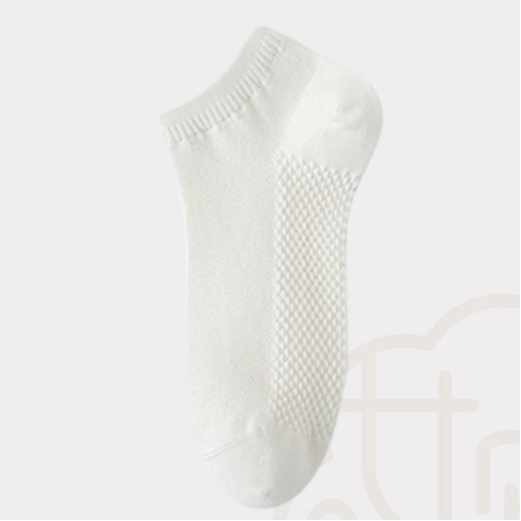 Pure Cotton Woven Ice Slashes Crew Socks in 10 Colours