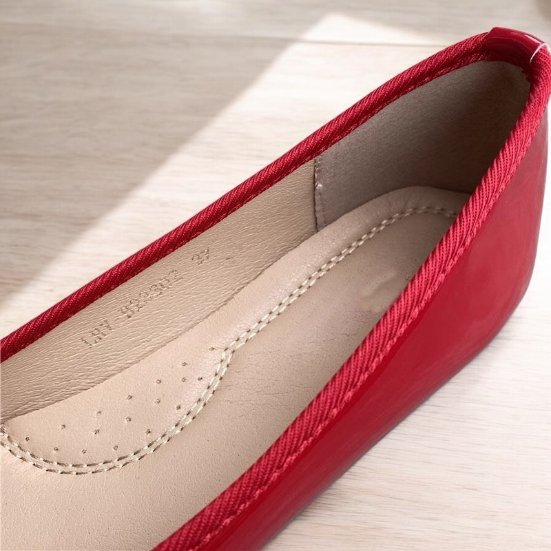 French Style Round Elegant Bow Ballet Flat Cushion in 2 Colours