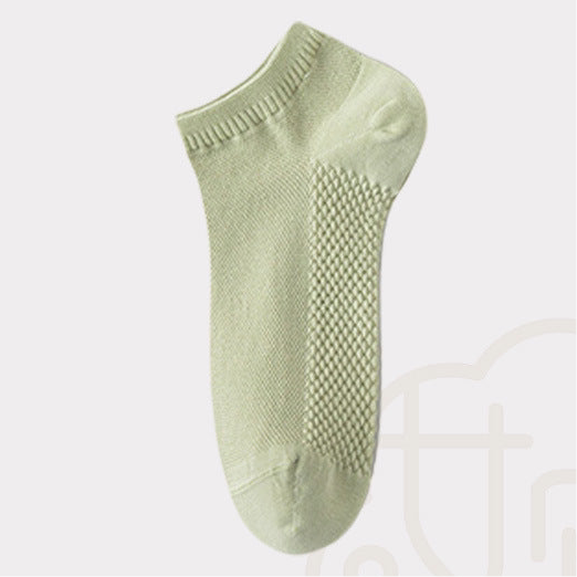Pure Cotton Woven Ice Slashes Crew Socks in 10 Colours