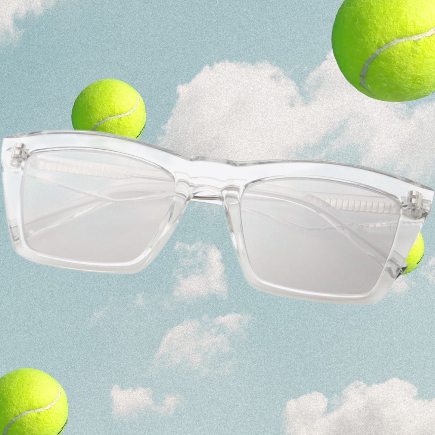 Cellulose Propionate Frame Rectangle Sunglasses