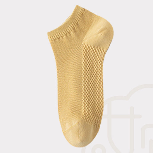 Pure Cotton Woven Ice Slashes Crew Socks in 10 Colours
