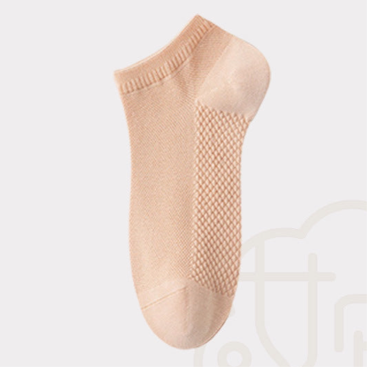 Pure Cotton Woven Ice Slashes Crew Socks in 10 Colours