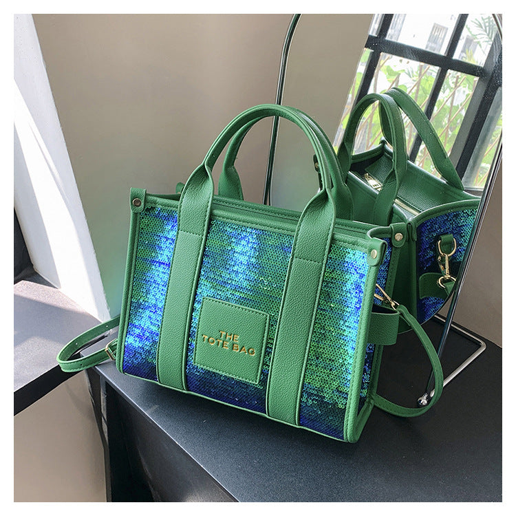 Sequined Transparent Tote Shoulder Bag in 10 Colours