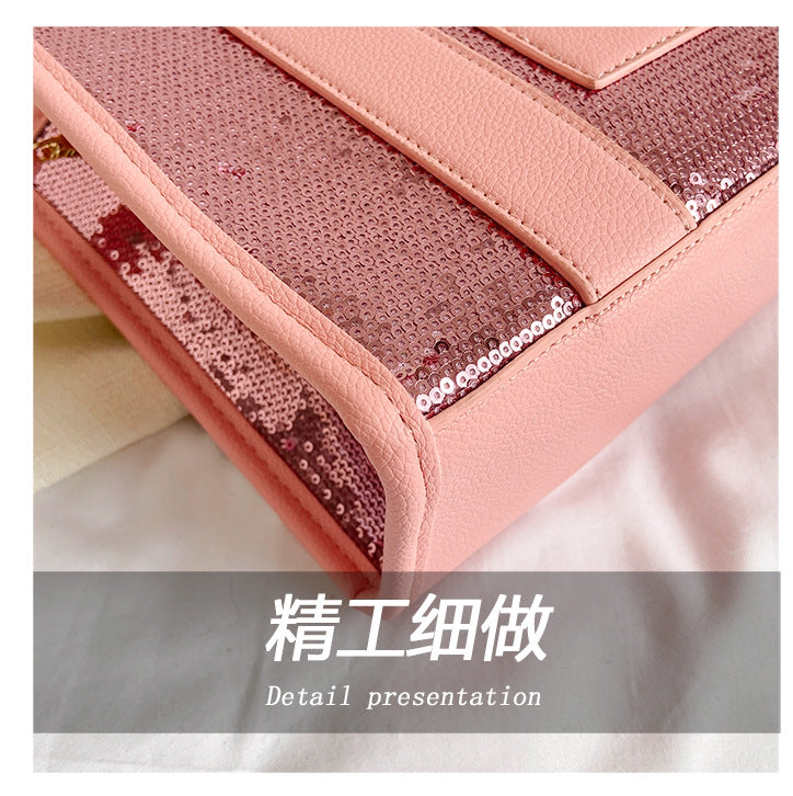 Sequined Transparent Tote Shoulder Bag in 10 Colours