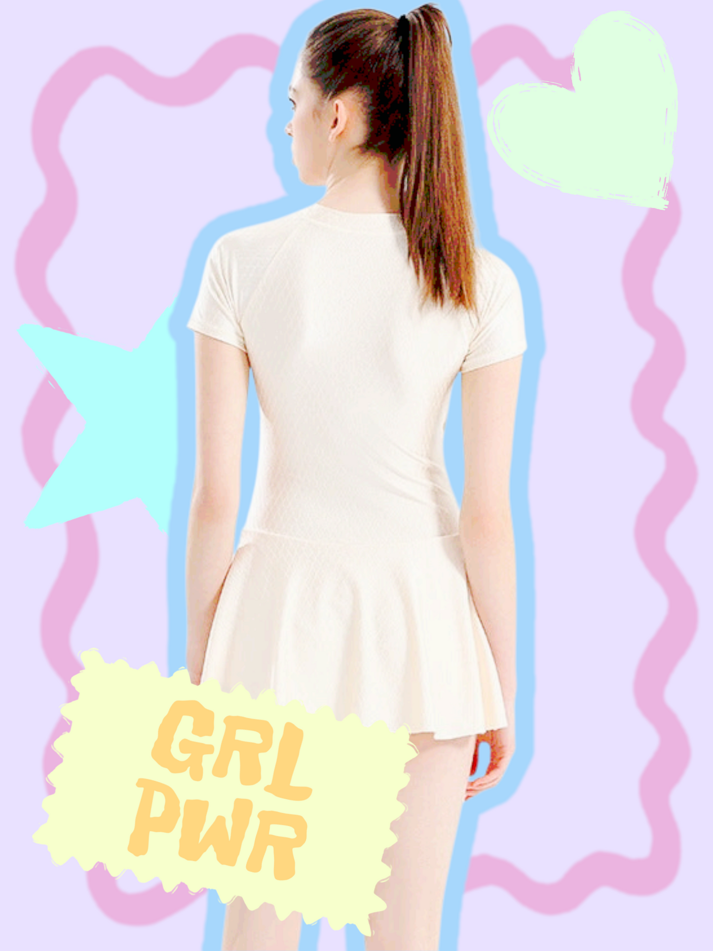 Short-sleeved One-piece Skirt Slimming Swimsuit With Pads in 2 Colours