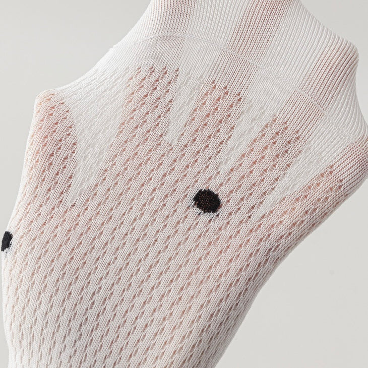 Summer Cotton Long Barrel Stacked Mesh Breathable Antibacterial Socks in 6 Colours