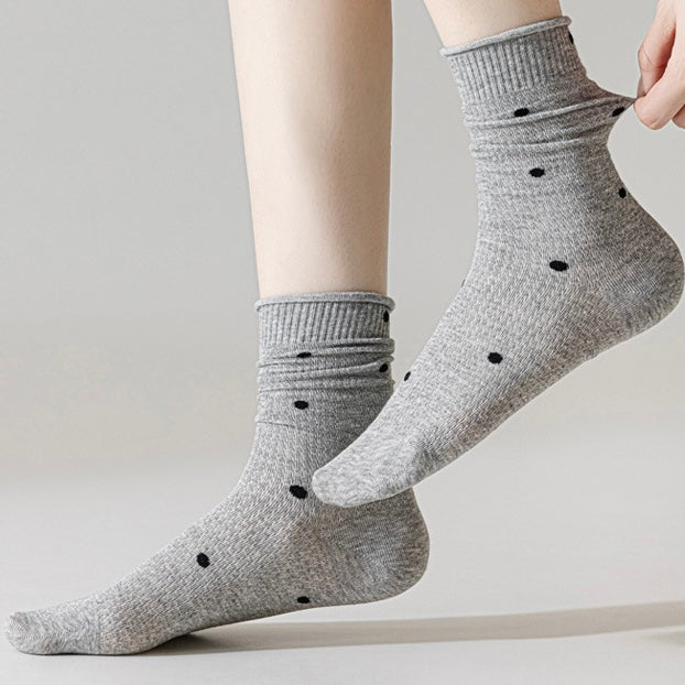 Summer Cotton Long Barrel Stacked Mesh Breathable Antibacterial Socks in 6 Colours