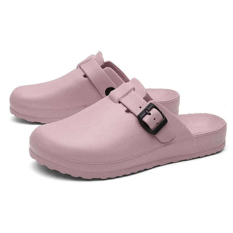 Unisex EVA Anti-slip Waterproof Buckle Strap Clogs in 6 Colours