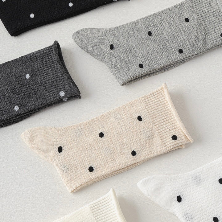 Summer Cotton Long Barrel Stacked Mesh Breathable Antibacterial Socks in 6 Colours