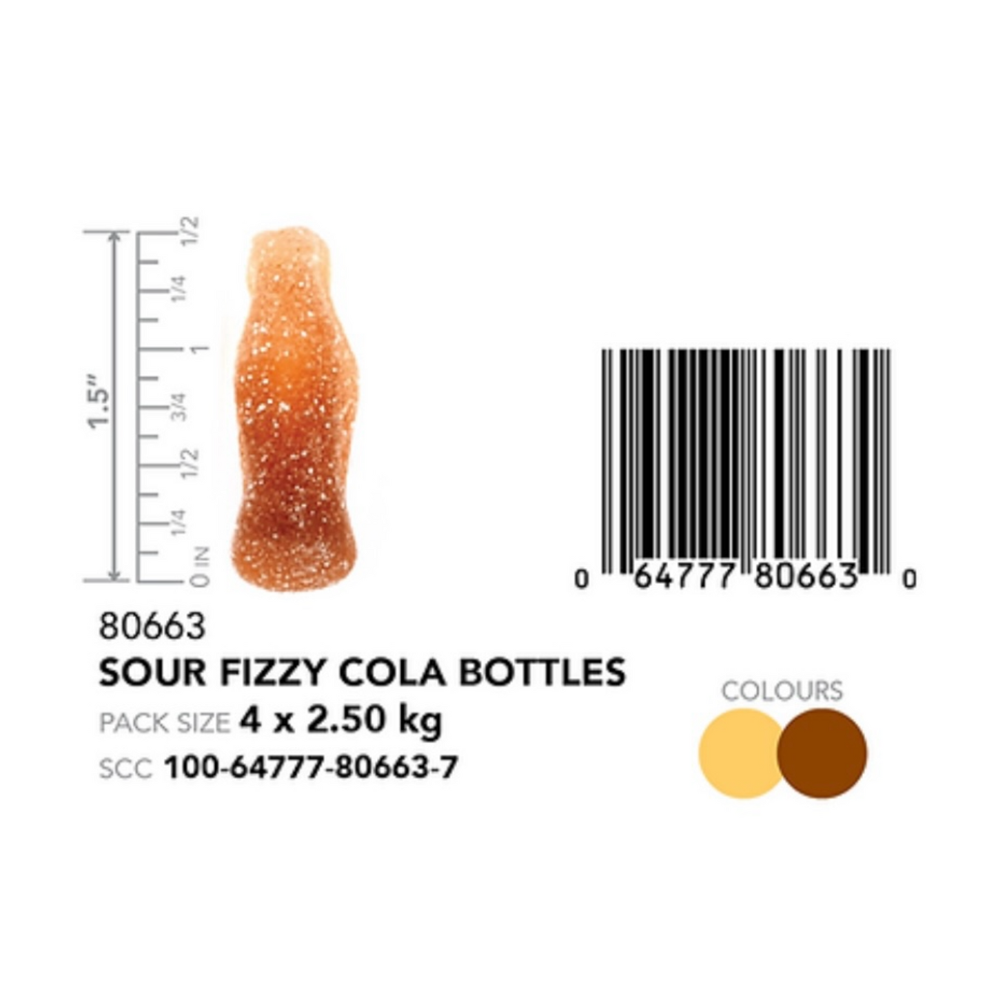 CANADA CANDY 🇨🇦| Sour Fizzy Cola Bottles, Cola, 2.5 Kilogram