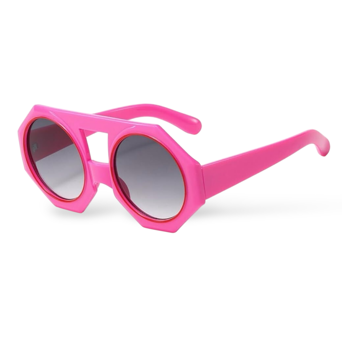 Fashion Colour Vintage Round Punk Sunglasses in 4 Shades