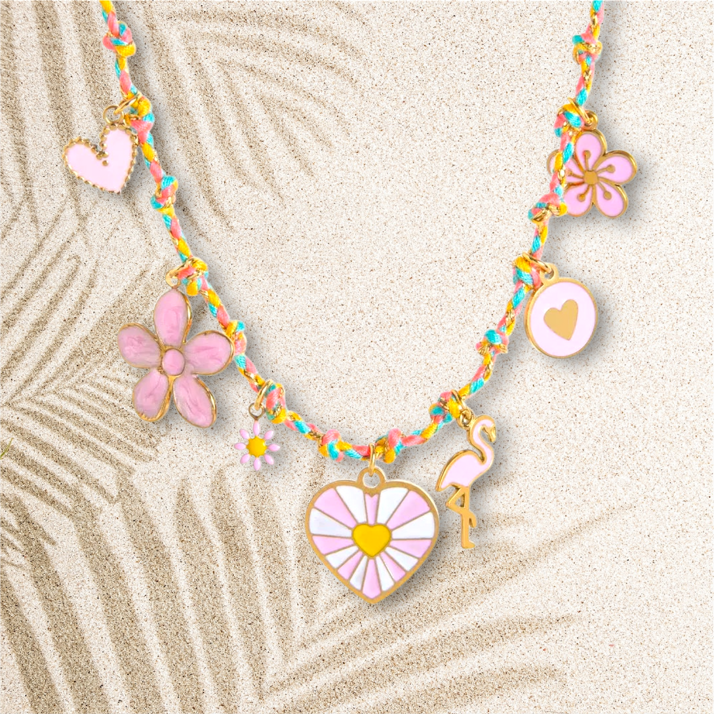 18K Gold-Plated Stainless Steel Charm Necklace in 5 Designs