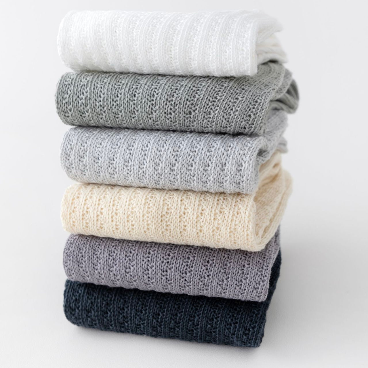 2025 Summer High Calf Loose Piled Top Socks in 6 Colours