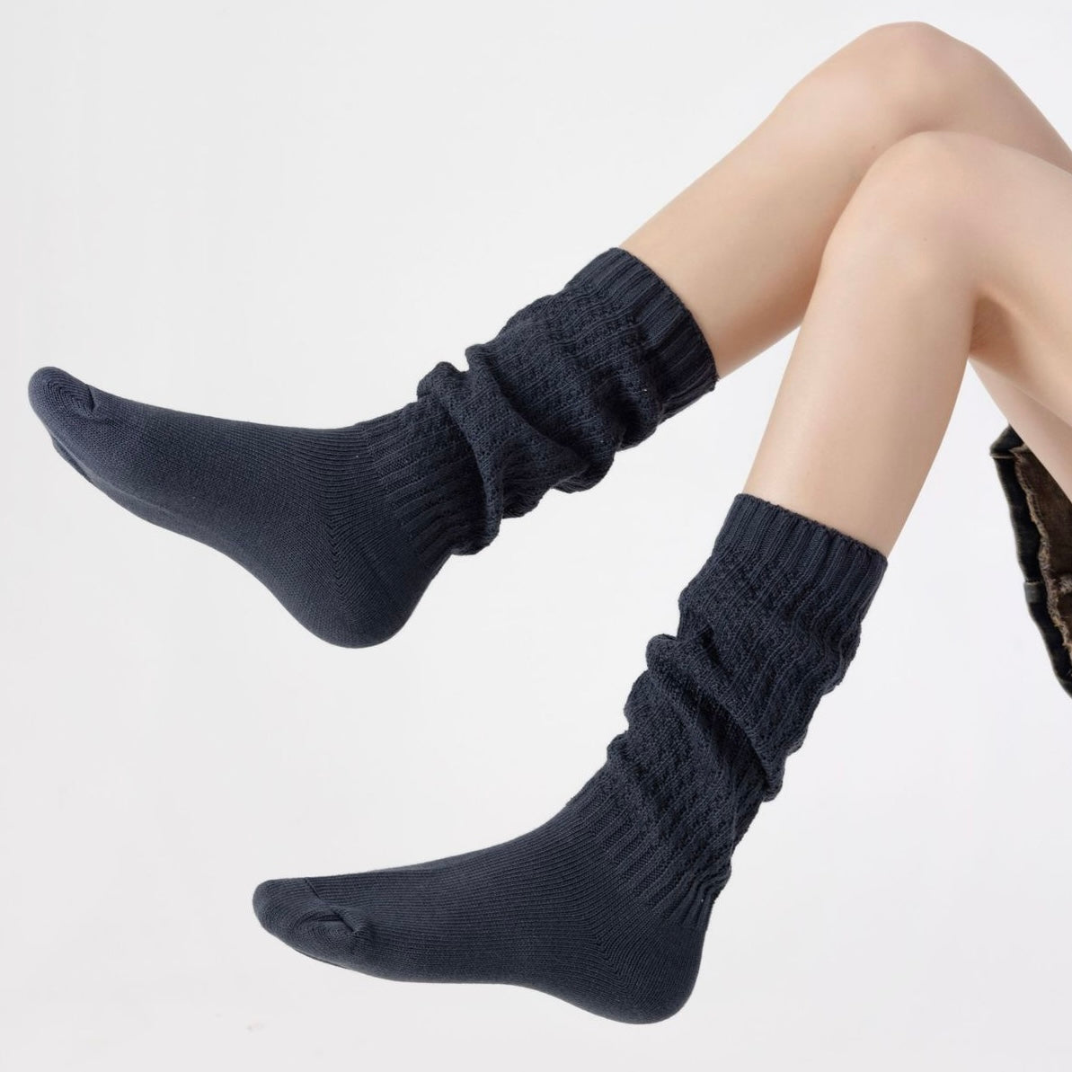 2025 Summer High Calf Loose Piled Top Socks in 6 Colours