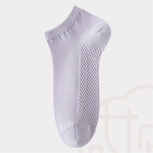 Pure Cotton Woven Ice Slashes Crew Socks in 10 Colours