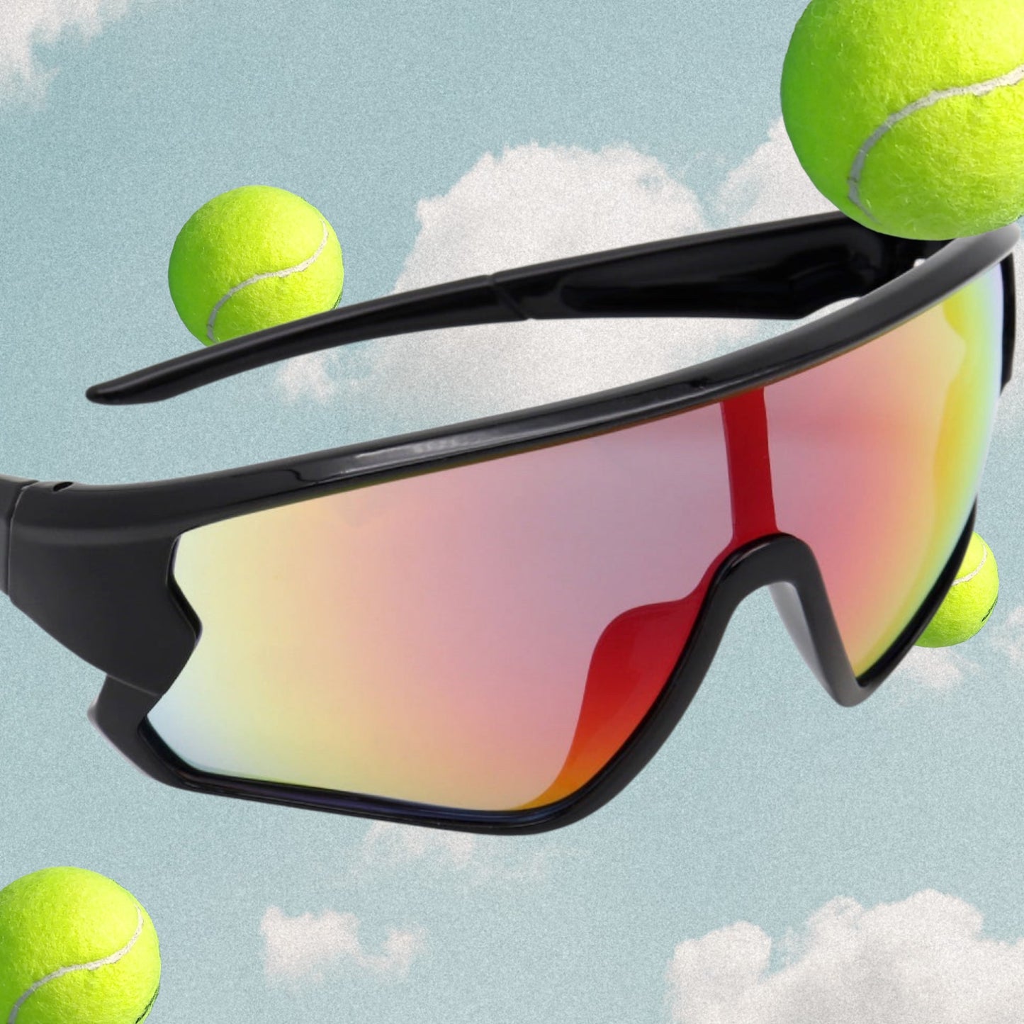 Polycarbonate Aviator Polarized Shield UV400 Sunglasses in 2 Colours