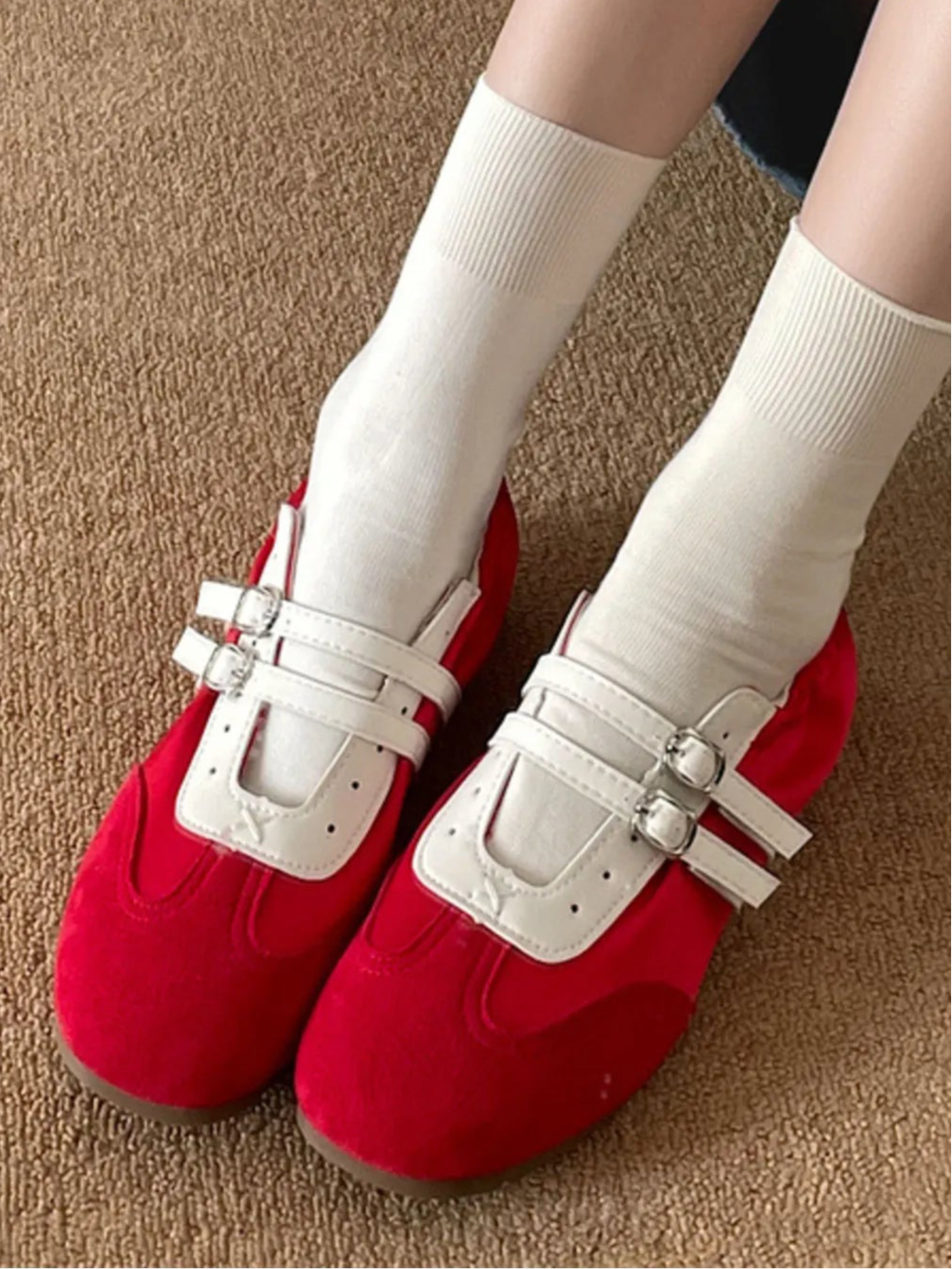 Vintage Double Strap Mary Jane Shoes in 3 Colours
