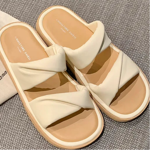 Open Toe Flats Sandals in 2 Colours