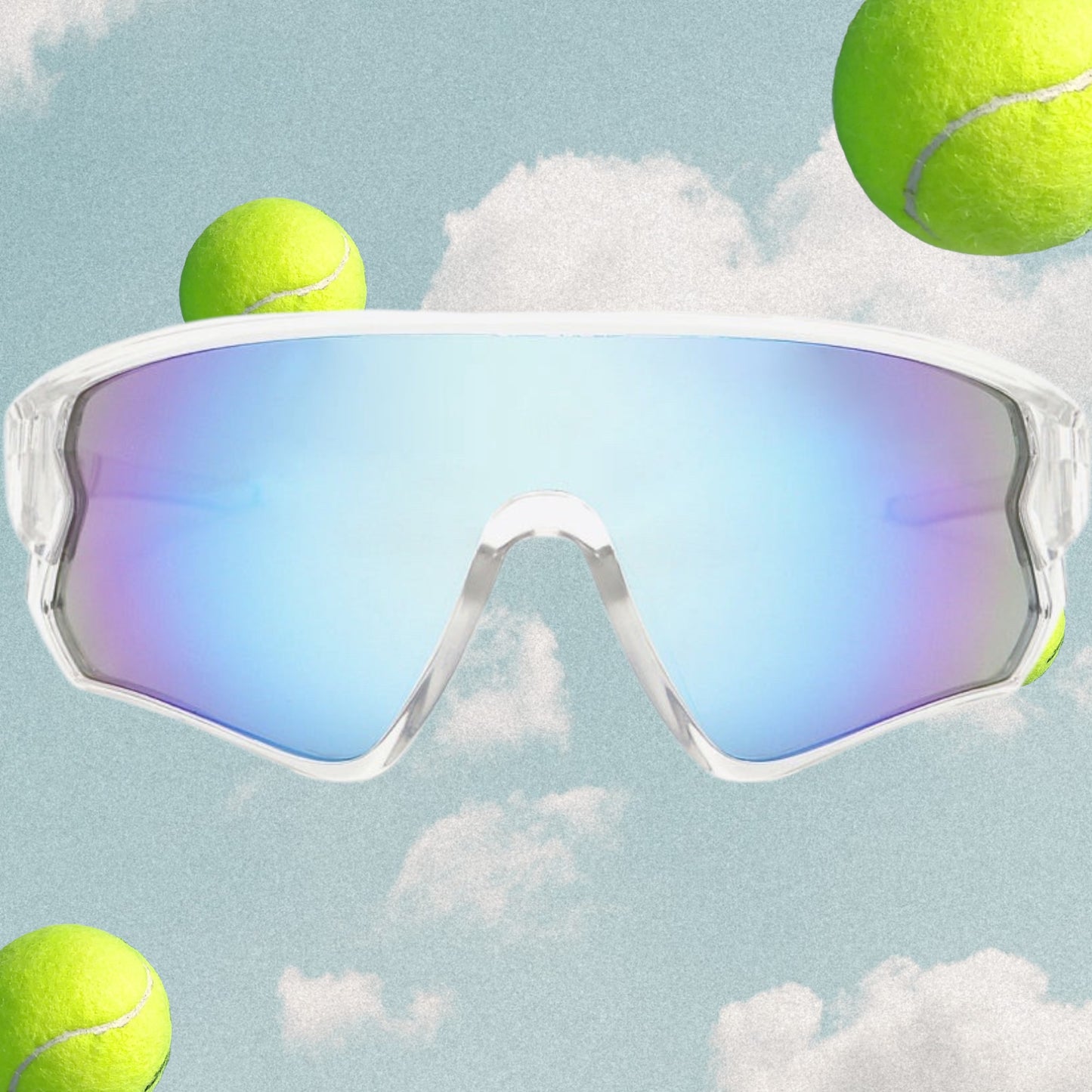 Polycarbonate Aviator Polarized Shield UV400 Sunglasses in 2 Colours