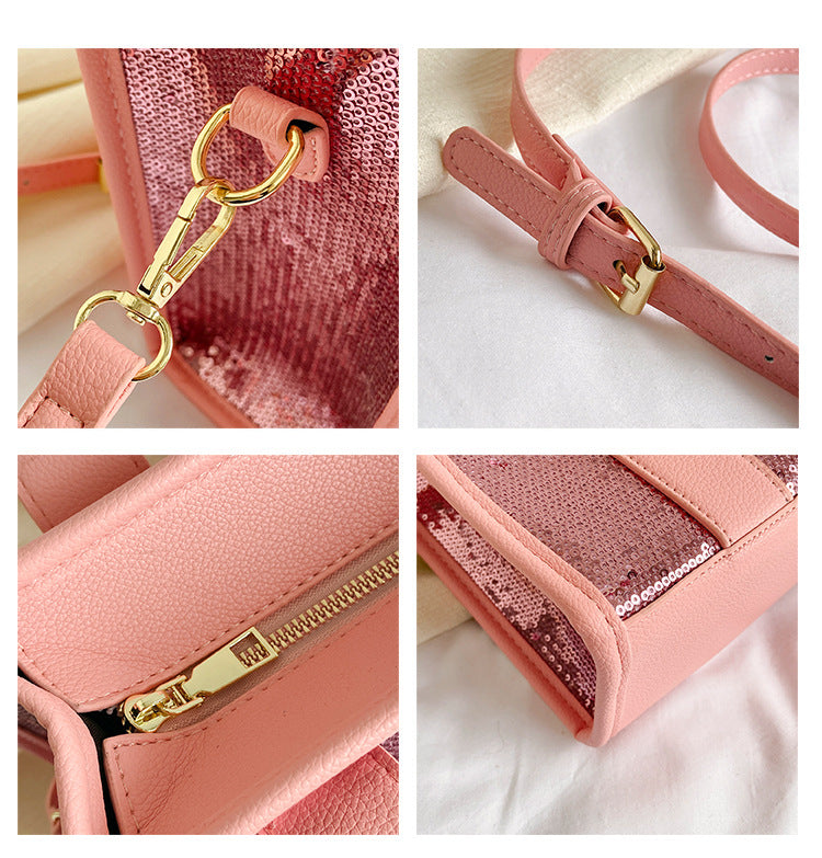 Sequined Transparent Tote Shoulder Bag in 10 Colours