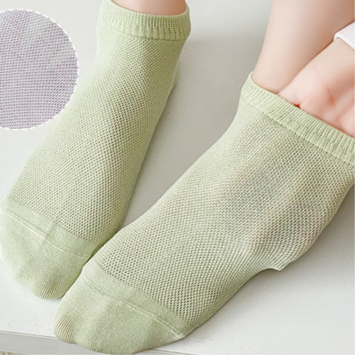 Pure Cotton Woven Ice Slashes Crew Socks in 10 Colours