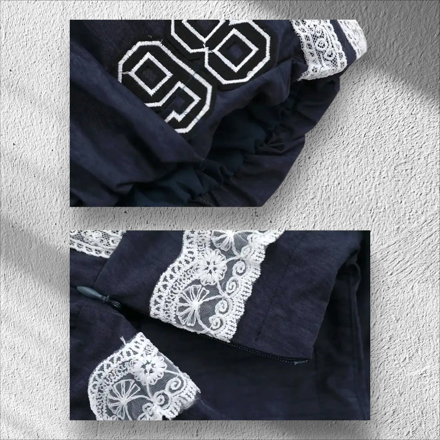 Lace Trim Shorts with Drawstring in 2 Colours