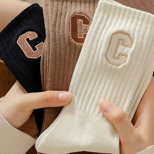 Summer Soft Cotton Letter Sneaker Socks Assorted Packs in 6 Colours