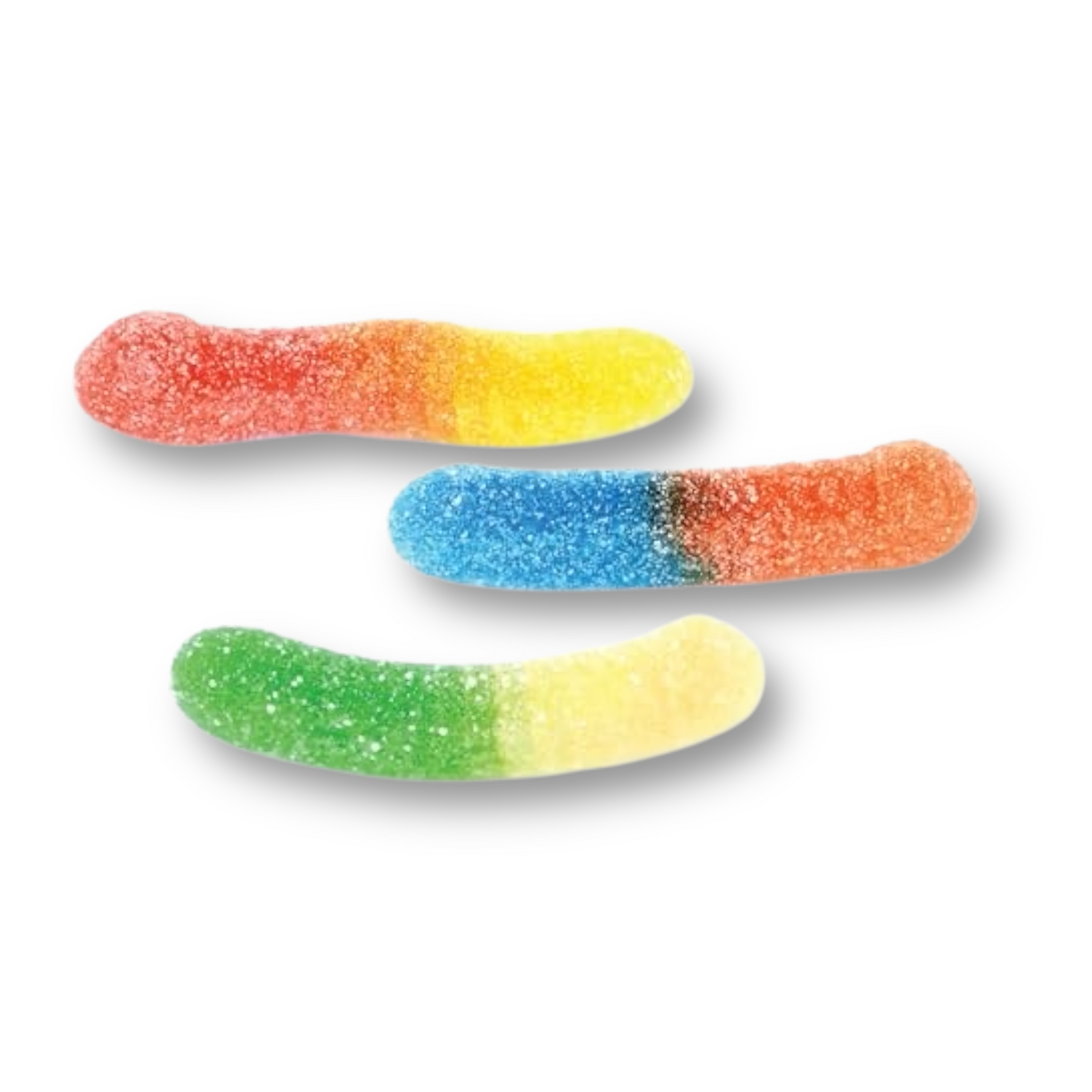 CANADA CANDY 🇨🇦| Sour Atomic Neon Worms, Assorted Fruit, 2.5 Kilogram