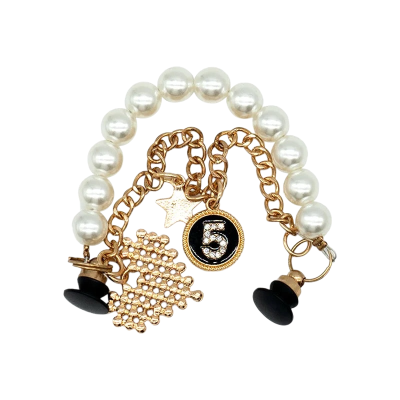 Luxury Metal & Pearl Clogs Charms for Women & Girls