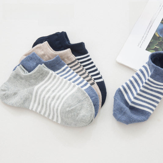 Seamless Cotton Boat Socks Cotton Student Breathable Sweat Absorbent