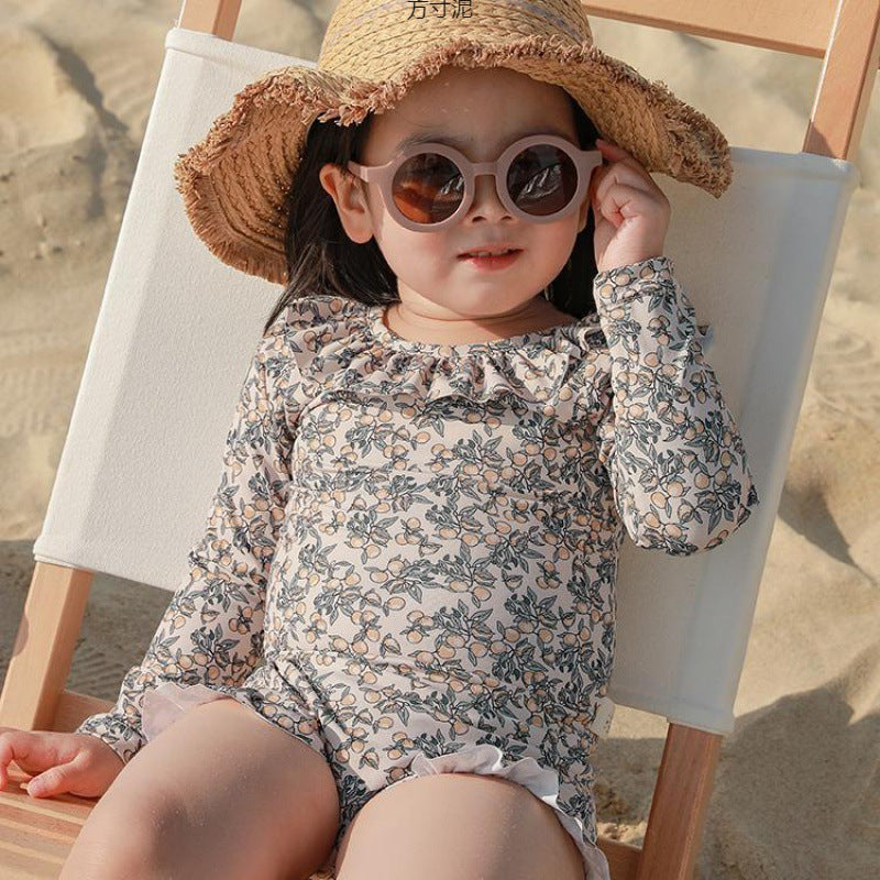 Baby Girls Summer Backless Body Swimwear