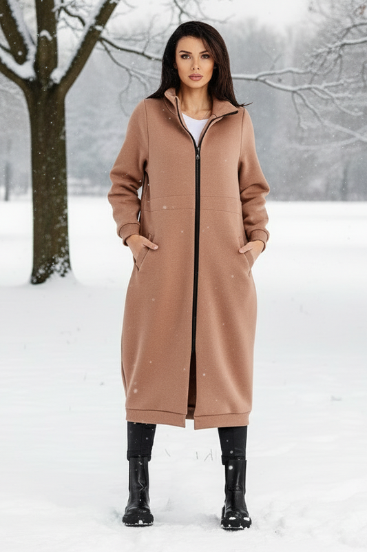 BEST SELLER |Long High Collar Zipper Sweatshirt Infinite You